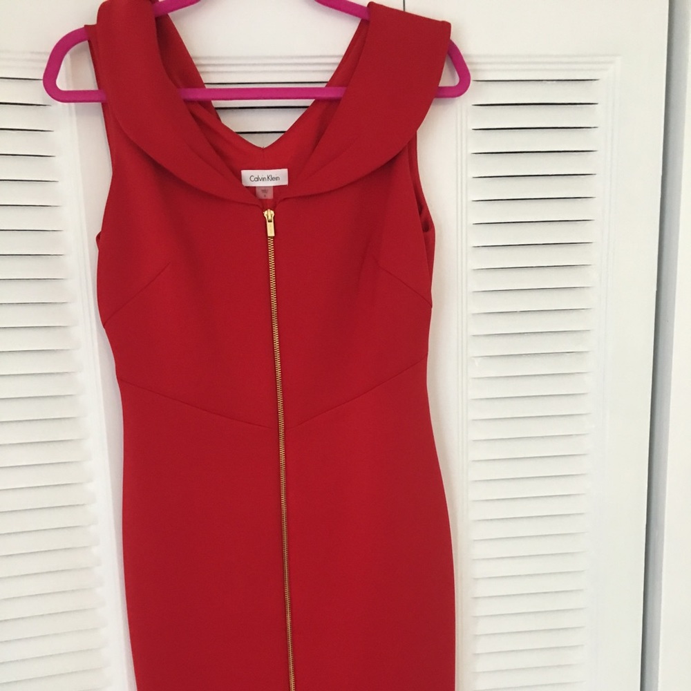 Red beautiful dress wore once